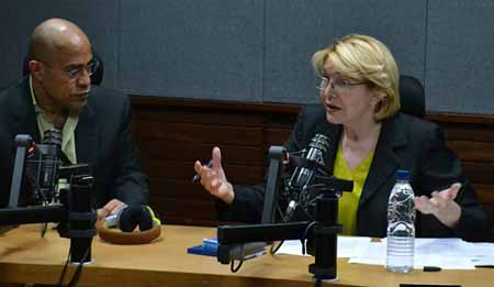 La Fiscal General de la República dio ayer una amplia entrevista a Unión Radio 1090 AM, de Caracas