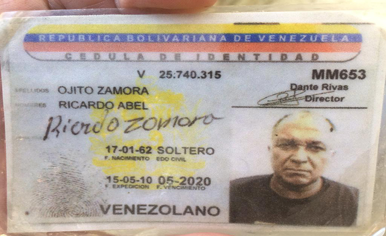 Ricardo Abel Ojito Zamora (55) vivía en el estado Aragua, pero hacia carreras desde Caracas.