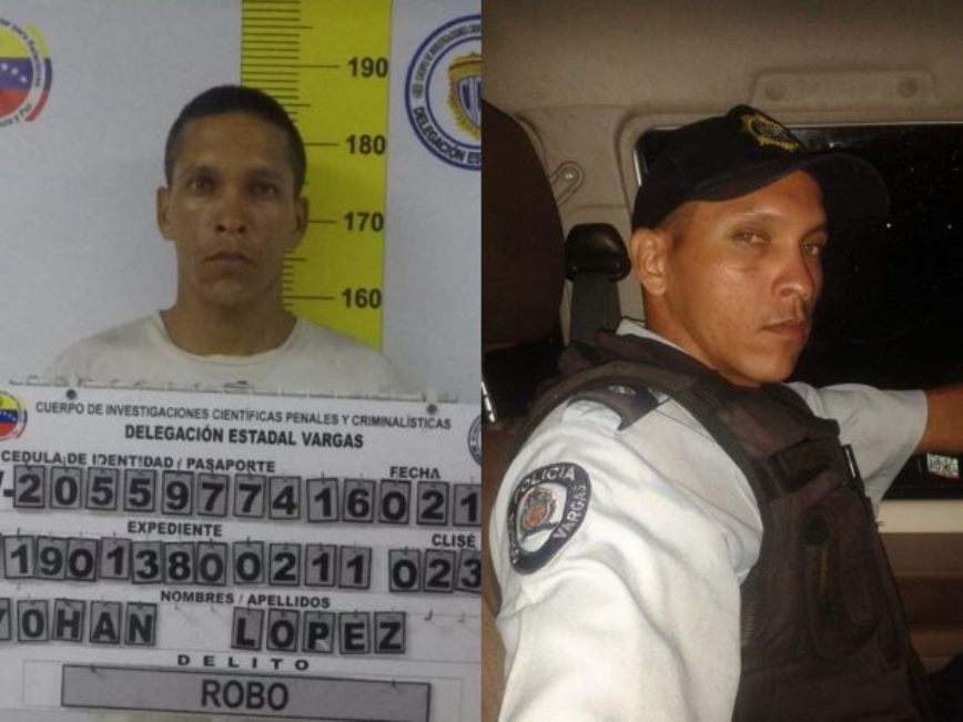 El PoliVargas quedó identificado como Yohan Alexander López Hernández