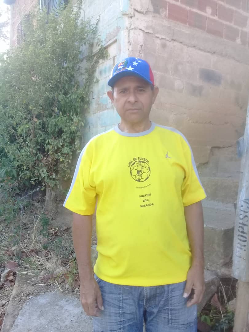 El dirigente vecinal José Avariano tiene quejas de su comunidad en Guacarapa parte alta de Guarenas