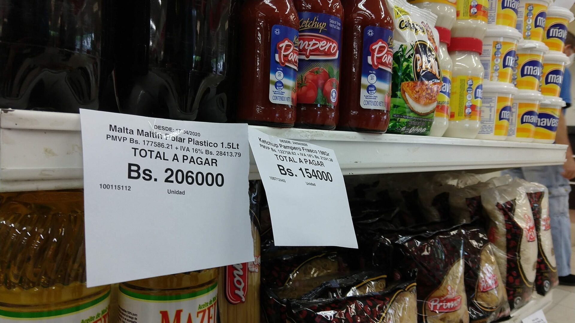 Los precios de los productos “pegaron un brinco” durante el mes de abril