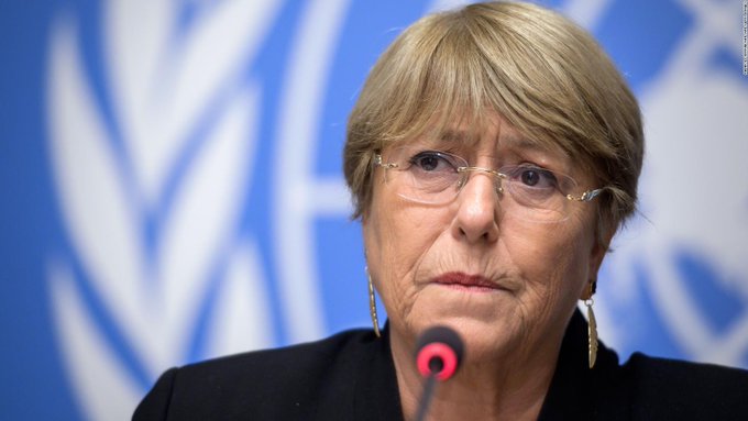 Bachelet llamó a la realización de una negociación política inclusiva, basada en derechos humanos y en la restitución de los derechos políticos