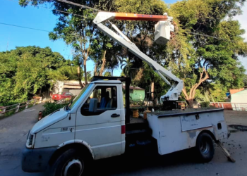 Se utilizó en camión cesta que estaba fuera de servicio y fue recuperado