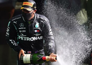 Hamilton encabezó el podio por quinta vez en siete carreras