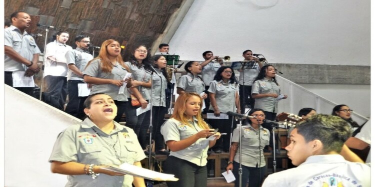 El coro de la basílica Santa Teresa es el creador de la pieza musical