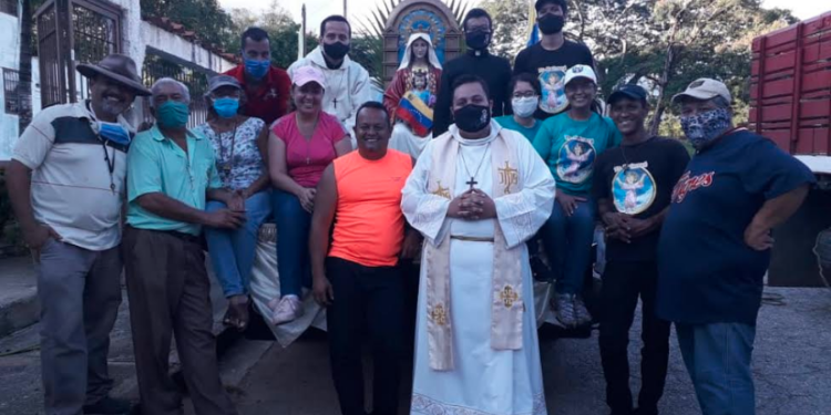 Ruta del Buen Pastor se realizó con la imagen de la patrona de VenezuelaCORTESÍA / LUCIANO LABRADOR