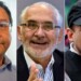 Luis Arce, Carlos Mesa y Luis Fernando Camacho, candidatos a la Presidencia de Bolivia