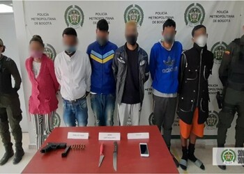 Los detenidos fueron puestos a las órdenes de la Fiscalía colombiana