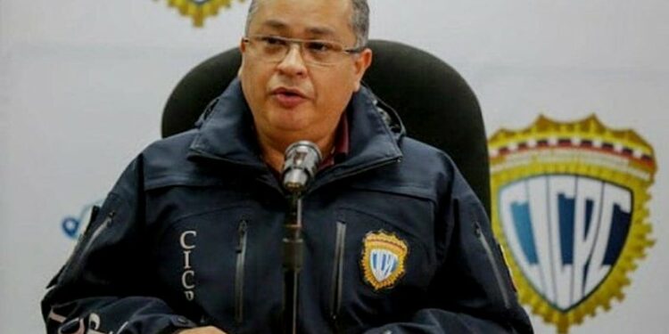 El director nacional del Cuerpo de Investigaciones Científicas Penales y Criminalísticas (Cicpc), Douglas Rico