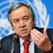 Antonio Guterres, United Nations High Commissioner for Refugees speaks during a press conference at the Launch of the Regional Flash Appeal Following recent events in Libyan Arab Jamahiri