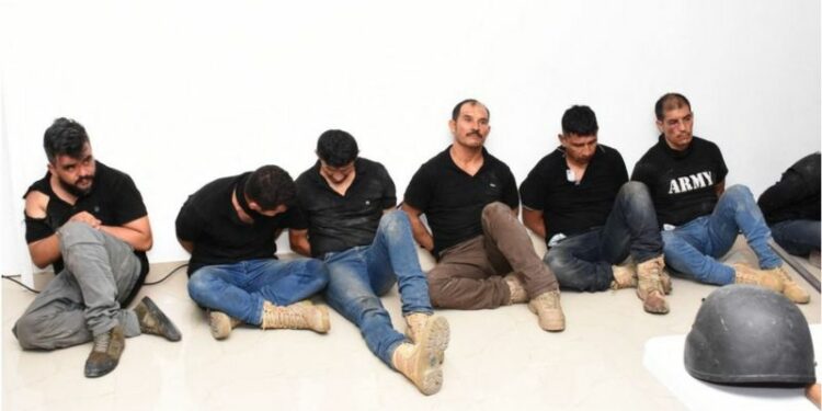 Varios de los mercenarios detenidos
