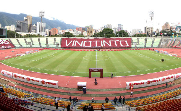 CARACAS, VENEZUELA - NOVEMBER 17: General view of Estadio Olímpico before a match between Venezuela and Chile as part of South American Qualifiers for World Cup FIFA Qatar 2022 on November 17, 2020 in Caracas, Venezuela. (Photo by Edilzon Gamez/Getty Images)