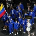 Athletes from Venezuela enter the stadium during the opening ceremony for the 2020 Paralympics at the National Stadium in Tokyo, Tuesday, Aug. 24, 2021. (AP Photo/Eugene Hoshiko)