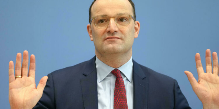 German Health Minister Jens Spahn attends a news conference about the COVID-19 situation in Germany in Berlin, Germany, Wednesday, Nov. 3, 2021. (AP Photo/Markus Schreiber, Pool)