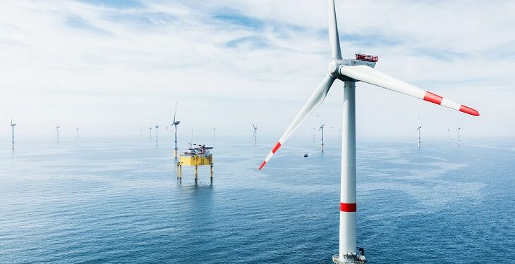 Der 400 Megawatt Nordsee-Windpark Global Tech I befindet sich über 100 Kilometer vor der Küste. Mit den 80 5-Megawatt-Windkraftanlagen können 445.000 Haushalte mit umweltfreundlichem Strom versorgt werden. presse@globaltechone.dewww.globaltechone.de