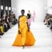 Models walk the runway during the Carolina Herrera Fall/Winter 2022 collection during New York Fashion Week on Monday, Feb. 14, 2022, in New York. (Photo by Evan Agostini/Invision/AP)