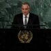 New York (United States), 21/09/2022.- Minister of Foreign Affairs and Worship for Costa Rica, Arnoldo Andre-Tinoco, delivers his address during the 77th General Debate inside the General Assembly Hall at United Nations Headquarters in New York, New York, USA, 21 September 2022. (Estados Unidos, Nueva York) EFE/EPA/Peter Foley